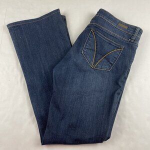Kut From The Kloth Jeans Womens 6 Blue Farrah Baby Bootcut Low Rise Denim